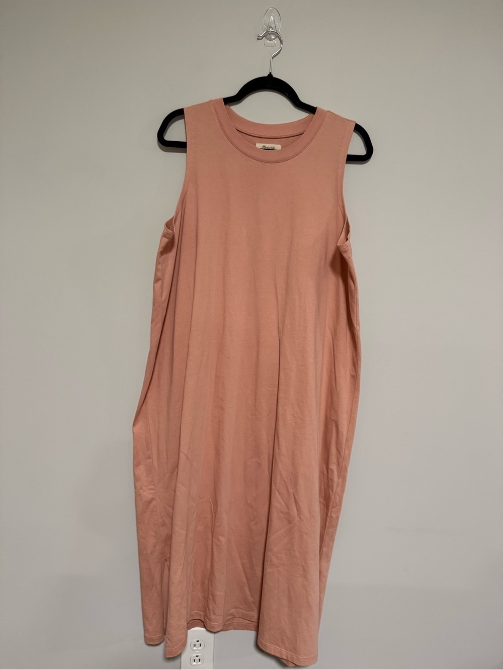 Madewell Plus Sleeveless Antique Coral Organic Cotton Tank Dress Size 1X